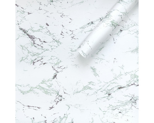 Самоклеющаяся пленка зелено-красный мрамор 0,45х10м SW-00001272