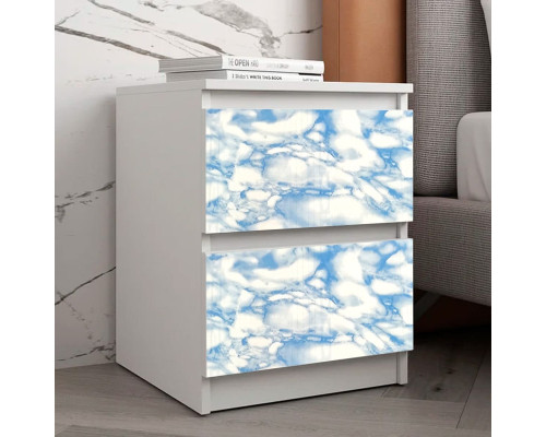 Самоклеющаяся пленка голубой мрамор 0,45х10м SW-00000815