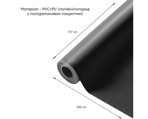 Самоклеющая экокожа в рулоне 1.37*3m*0.5mm BLACK (D) SW-00001413