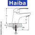 Смеситель для умывальника HAIBA COSMOS (Chr-001)