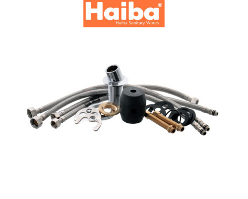 Змішувач ванна врізна HAIBA Mars 3 отвори (Chr-022)