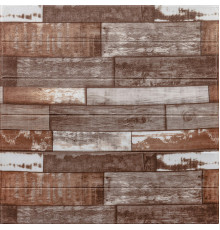 Самоклеющаяся декоративная 3D панель коричневое дерево 700x700x5мм (049) SW-00000152