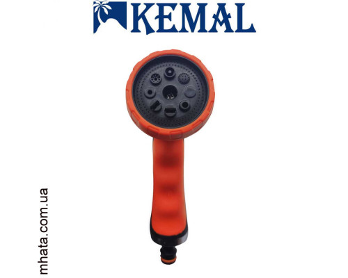 Пістолет поливальний 8 режимів, метал Kemal P5006, Туреччина