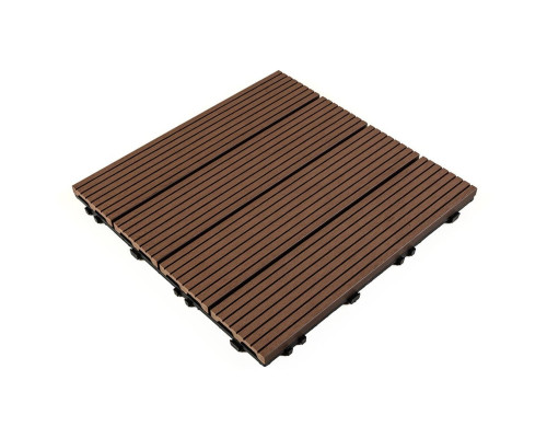 Композитная плитка WPC каштан 30*30CM*2СM (D) SW-00001710