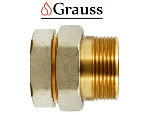 Згін американка пряма нікельована Grauss d1 1/4", Німеччина