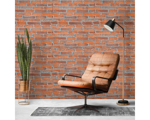 Самоклеюча 3D панель під руду катеринославську цеглу 19600x700x3мм SW-00001370