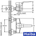 Змішувач для душу HAIBA ZEON (Chr-003)