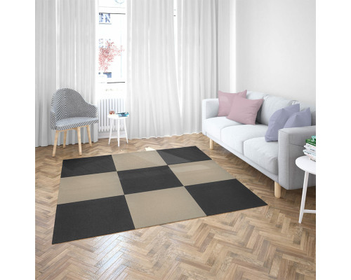 Самоклеящаяся плитка под ковролин бежевая 600х600х4,5мм SW-00001290