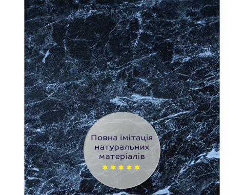 Декоративна ПВХ плита чорний мармур 1,22х2,44мх3мм SW-00001404