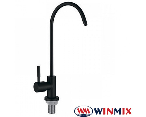 Однокран для питної води чорний WINMIX Mono SUS 07 Black (нержавіюча сталь)