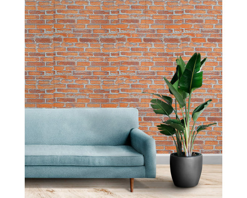 Самоклеюча 3D панель під руду катеринославську цеглу 19600x700x3мм SW-00001370