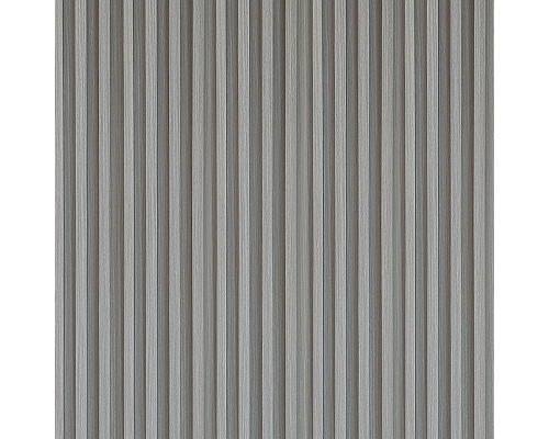 Декоративная стеновая рейка стальная серая 3000*160*23мм (D) SW-00001528