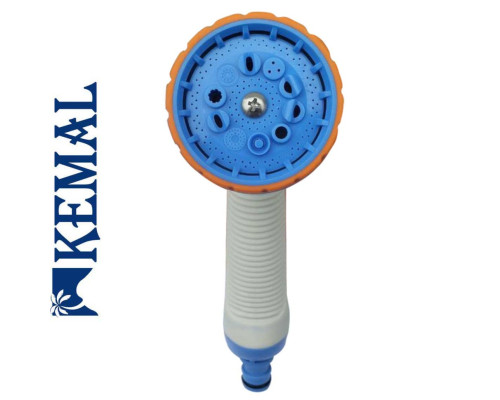 Поливальний пістолет 10 режимів, пластик прогумований Kemal LUX P5010, Туреччина