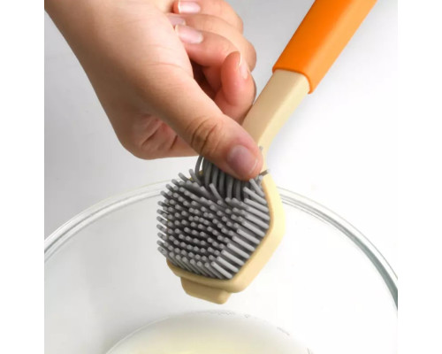 Ершик-щетка силиконовый для мытья посуды (синий)