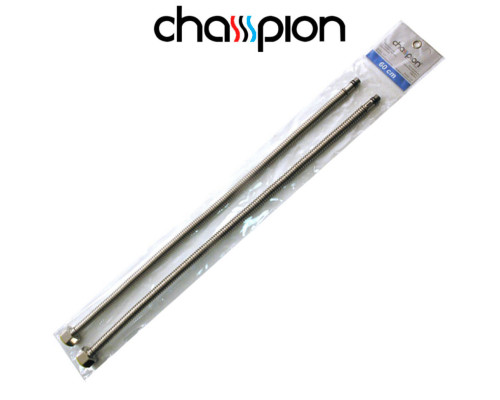 Шланг гофра підводка до змішувача нержавіюча сталь М10*1/2" 60см