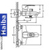 Змішувач для ванни короткий ніс HAIBA XIDE EURO (Chr-009)