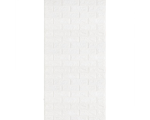 R001-2 Панель стеновая в рулоне 3D 700мм*3,08м*2мм белый кирпич (D) SW-00002534
