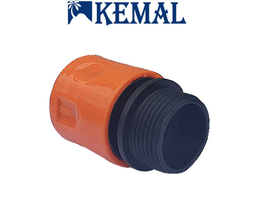 Конектор різьбовий із зовнішнім різьбленням 3/4 для шланга Kemal M1032, Туреччина
