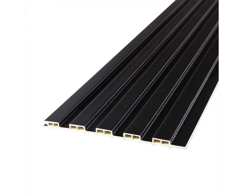 Декоративна рейка WPC стінова антрацит 3000*150*9мм (D) SW-00001869