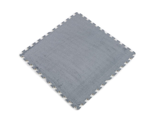 Підлога-пазл плюшевий СВІТЛО-СІРИЙ 60*60*1cm (D) SW-00002081