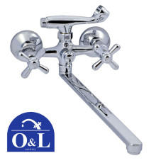 Смеситель для ванны длинный нос O&L DOMINOX Euro Product (Chr-143)