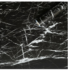 Самоклеющаяся пленка черный мрамор классический 0,45х10мх0,07мм SW-00001281