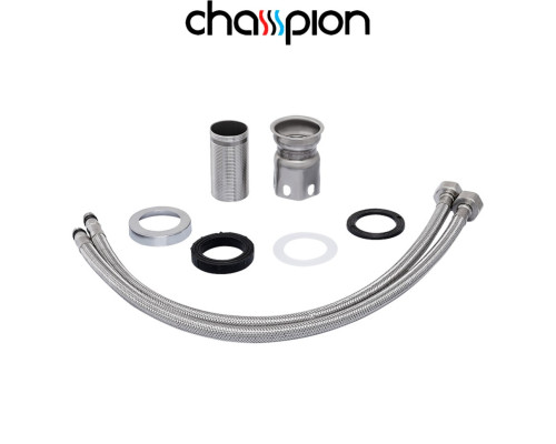 Смеситель для умывальника Champion SUS 001-C Chrome с нерж. стали хромированные (Chr-001)