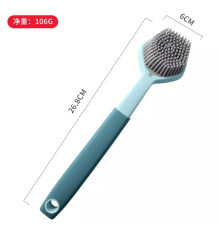 Ершик-щетка силиконовый для мытья посуды (синий)