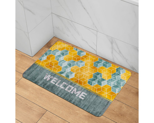 Вологопоглинаючий килимок куби "Welcome" 38*58CM*3MM (D) SW-00001561