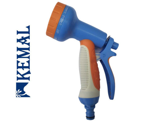 Поливальний пістолет 10 режимів, пластик прогумований Kemal LUX P5010, Туреччина