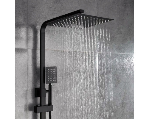 Душевая колонна Winmix KUB-007-J BLACK  со смесителем из нерж. стали SUS304