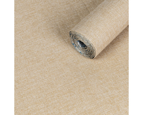 Льняные тёплые обои на самоклейке песочный меланж 2800*650*2mm (D) SW-00001497