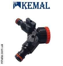 Трійник із кранами редукційний 3/4*1