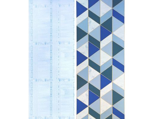 Самоклеющаяся пленка синие треугольники 0,45х10м SW-00001224