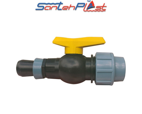 Кран для стрічки "Туман" затискний 50*50 для з'єднання з ПЕТ трубою