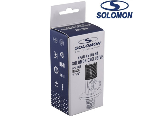 Кран кутовий кераміка Solomon EXCLUSIVE 3/4*1/2