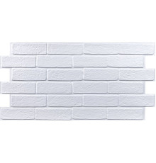 Декоративна ПВХ панель біла цегла 960х480х4мм SW-00001427