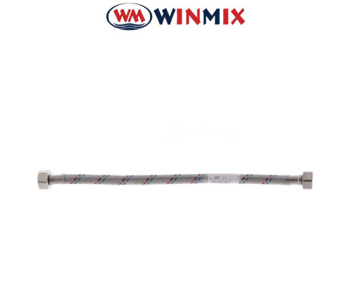 Шланг для підключення води ГГ 1/2" 50 см, Winmix нерж.