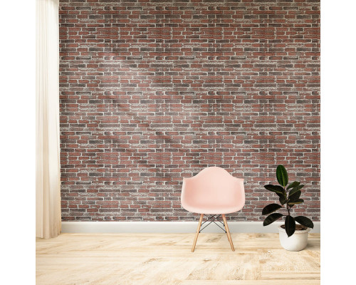 Самоклеющаяся 3D панель под красный екатеринослав кирпич 19600x700x3мм SW-00001333
