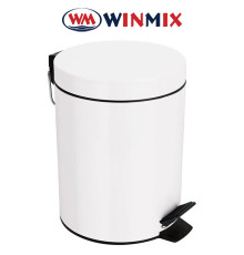 Відро для сміття біле Winmix Plain MB0105 White (5 л)
