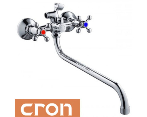 Змішувач для ванни довгий ніс Cron Ecomix (Chr-140)