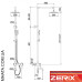 Душевая колонна Zerix LR72401 (материал нержавейка)