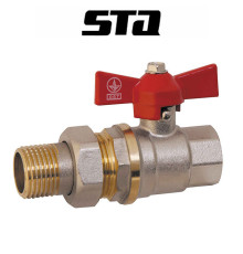 Кран с американкой 1" прямой, Украина