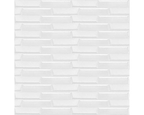 Самоклеющаяся 3D панель белая кладка 19600х700х5мм SW-00001335