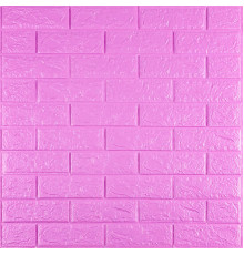 3D панель самоклеюча цегла пурпурна 700х770х5мм (14-5) SW-00001334