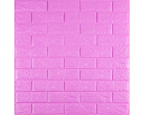 3D панель самоклеюча цегла пурпурна 700х770х5мм (14-5) SW-00001334