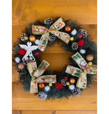 Венок новогодний Ангел 45 см