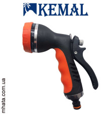 Пістолет поливальний 8 режимів, метал Kemal P5006, Туреччина