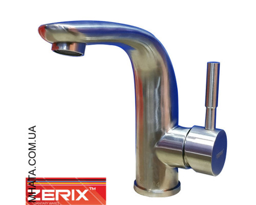 Змішувач для умивальника Zerix LR71205 (нержавіюча сталь)