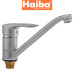 Смеситель для кухни елка на гайке HAIBA HANSBERG SATIN (Chr-555) 25см